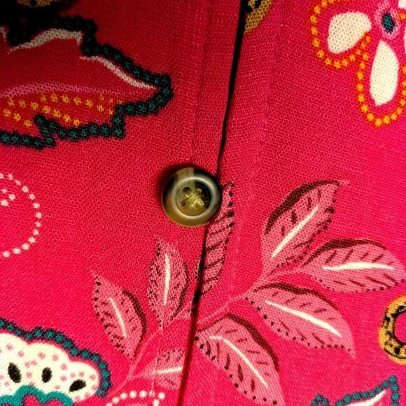 Torrid Size 5 Plus Size Pink Leopard Dress Midi Rouched Short Sleeve Belted Cat - Picture 14 of 16